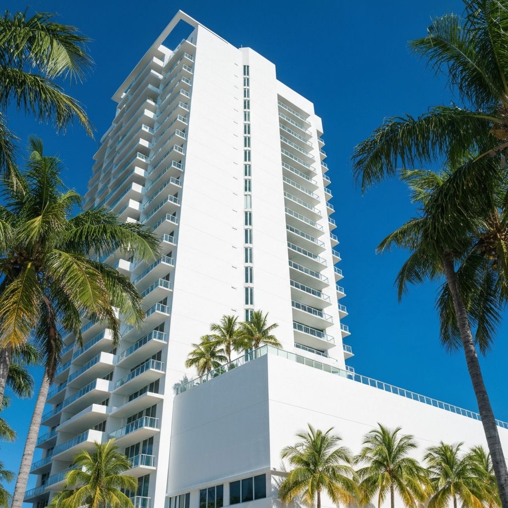 Modern South Florida condo building
